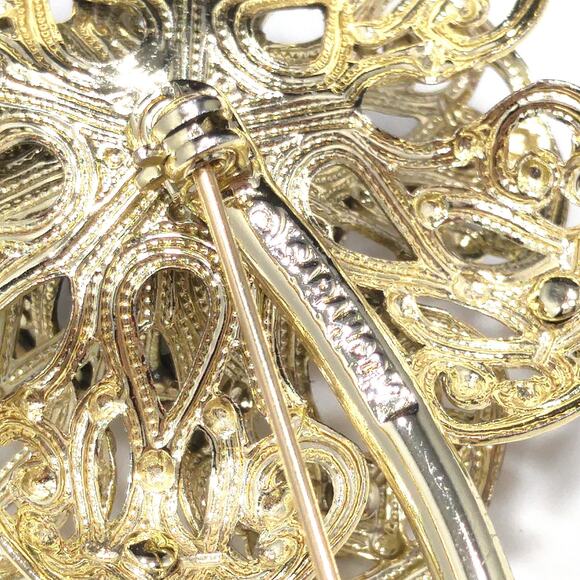 Vintage Sarah Coventry Large Flower Rose Brooch, 1960s - Picture 6 of 10